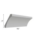 Dove Grey Shaker Cove Crown Molding