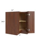 Cambridge Saddle Glaze 33" Corner Base Cabinet