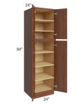 Cambridge Saddle Glaze 24x84x24 Wall Pantry Cabinet
