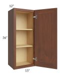 Cambridge Saddle Glaze 15x36 Wall Cabinet