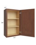 Cambridge Saddle Glaze 21x36 Wall Cabinet