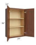 Cambridge Saddle Glaze 24x36 Wall Cabinet