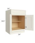 Cambridge Antique White Glaze 24" Base Cabinet