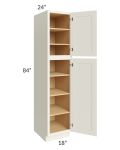 Cambridge Antique White Glaze 18x84x24 Wall Pantry Cabinet
