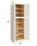 Cambridge Antique White Glaze 24x84x24 Wall Pantry Cabinet