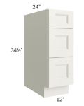Providence Cream 12" Drawer Base Cabinet