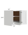 Gramercy White 36" Lazy Susan Base Cabinet