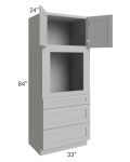 Dove Grey Shaker 33x84 Oven Cabinet