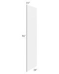 Gramercy White 24x96 Refrigerator End Panel with 1-1/2" Stile