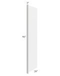 Gramercy White 24x96 Refrigerator End Panel with 3" Stile