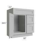 Dove Grey Shaker 30" Bathroom Vanity