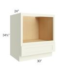 Linen Shaker 30" Microwave Base Cabinet