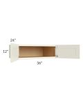 Linen Shaker 36x12x24 Wall Cabinet 
