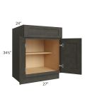 Charcoal Grey Shaker 27" Base Cabinet