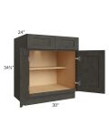 Charcoal Grey Shaker 30" Base Cabinet