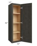 Charcoal Grey Shaker 12x42 Wall Cabinet