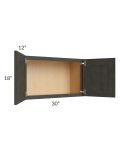 Charcoal Grey Shaker 30x18 Wall Cabinet 