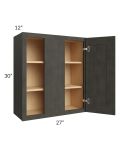 Charcoal Grey Shaker 27x30 Wall Blind Cabinet