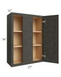 Charcoal Grey Shaker 27x36 Wall Blind Cabinet