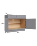 Grey Shaker 42" Base Cabinet