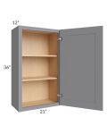 Grey Shaker 21x36 Wall Cabinet