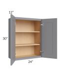 Grey Shaker 24x30 Wall Cabinet