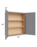Grey Shaker 33x36 Wall Cabinet