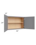 Grey Shaker 36x24 Wall Cabinet 
