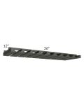 Charlotte Dark Grey 36" Glass Rack