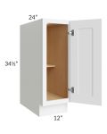 12" Full Height Door Base Cabinet