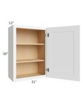 Brilliant White Shaker 21x30 Wall Cabinet