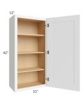Brilliant White Shaker 21x42 Wall Cabinet