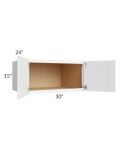 Brilliant White Shaker 30x15x24 Wall Cabinet