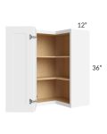 Brilliant White Shaker 24x36 Wall Easy Reach Cabinet