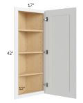Lakewood White 12x42 Angle Wall Cabinet