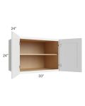 Lakewood White 33x24x24 Wall Cabinet