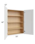 Lakewood White 33x42 Wall Cabinet