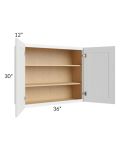 Lakewood White 36x30 Wall Cabinet