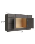 60" Vanity Sink and Drawer Combo