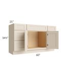 60" Vanity Sink and Drawer Combo