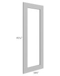 Dove Grey Shaker 15x42 Glass Door Only with Glass Included