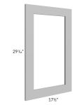 Dove Grey Shaker 18x30 Glass Door Only with Glass Included