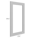 Dove Grey Shaker 18x36 Glass Door Only with Glass Included