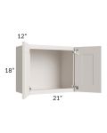 Belfast White 21x18 Wall Cabinet