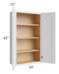 Gramercy White 24x42 Wall Cabinet