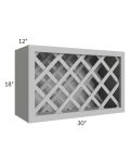 Dove Grey Shaker 30x18 Wine Rack Cabinet