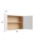 Gramercy White 30x24 Wall Cabinet
