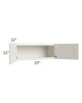Providence Cream Glaze 33x12 Wall Cabinet