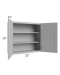 Dove Grey Shaker 33x30 Wall Cabinet