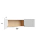 Belfast White 36x15 Wall Cabinet